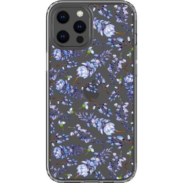 Watercolor Lavender Clear Phone Case