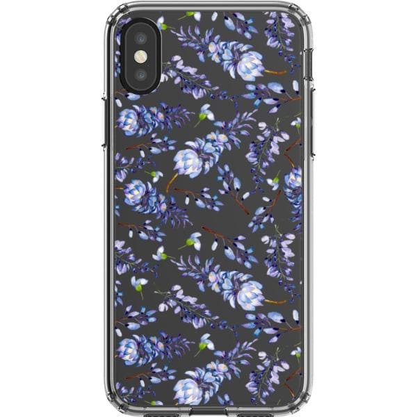 Watercolor Lavender Clear Phone Case