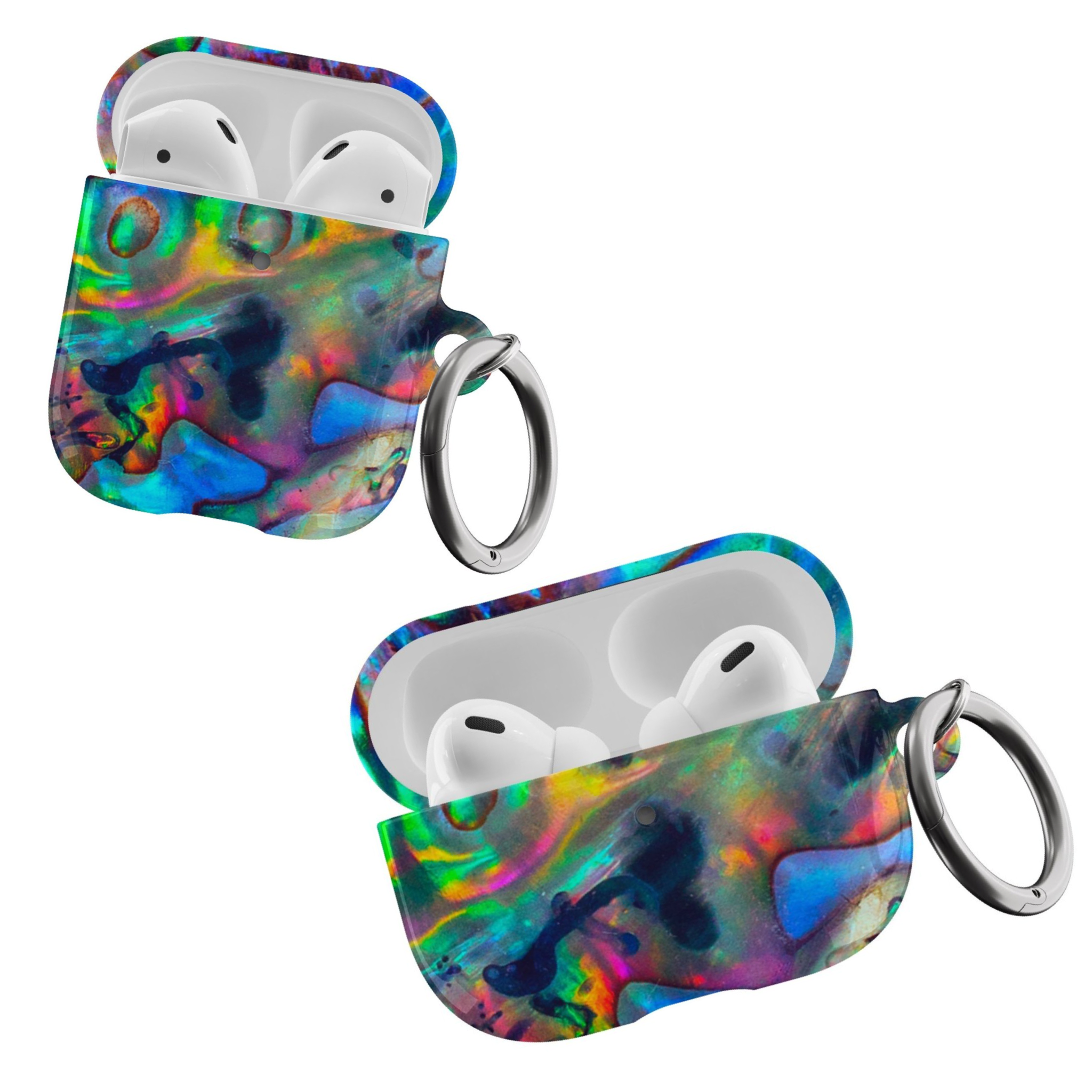 Abalone Shell Print Airpods Case
