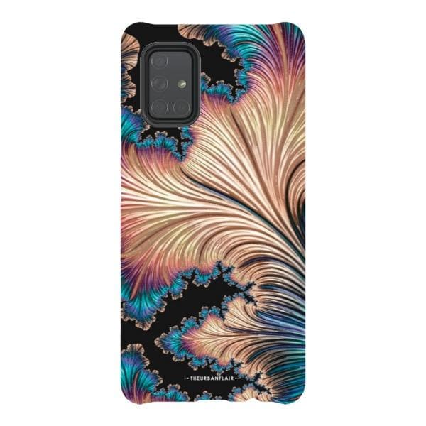 Black Fractal Tough Phone Case