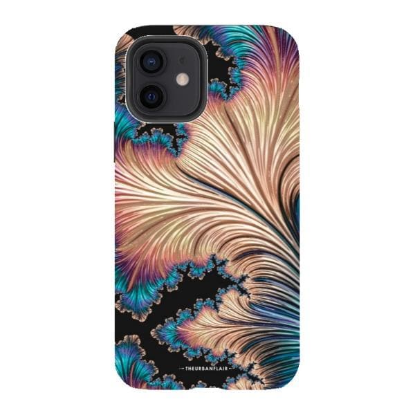 Black Fractal Tough Phone Case