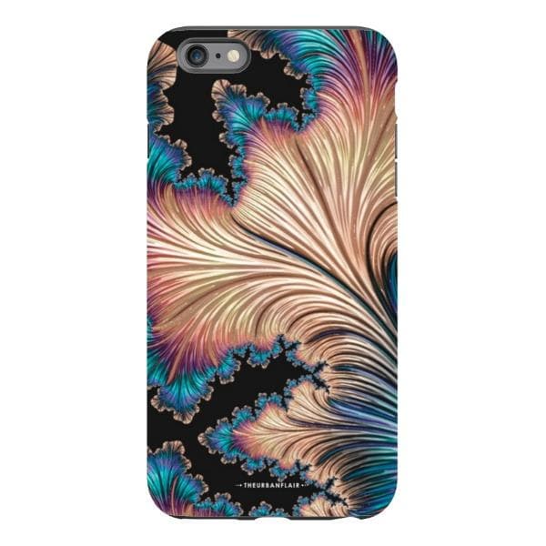 Black Fractal Tough Phone Case