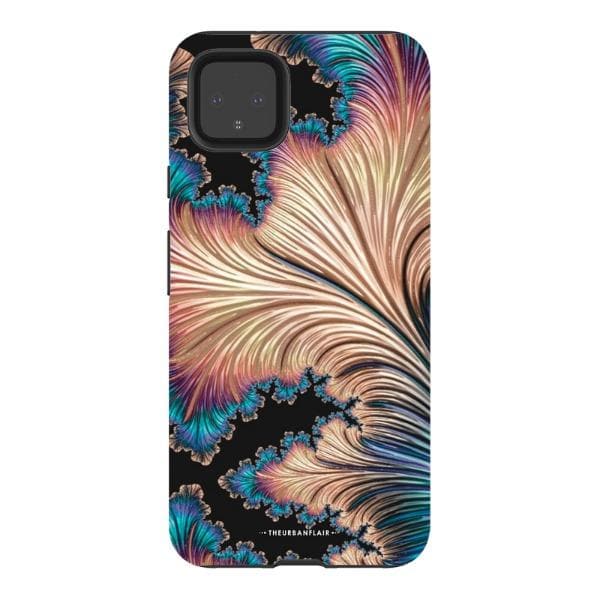 Black Fractal Tough Phone Case