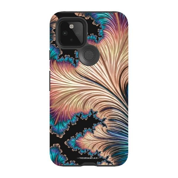 Black Fractal Tough Phone Case