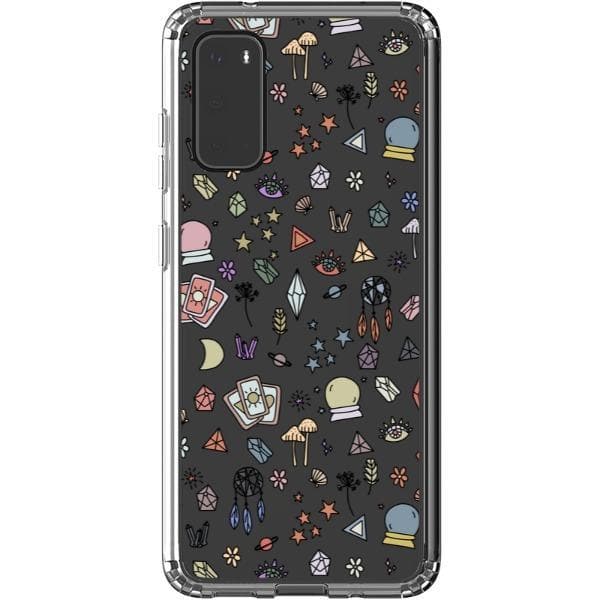 Colorful Mystic Doodles Clear Phone Case