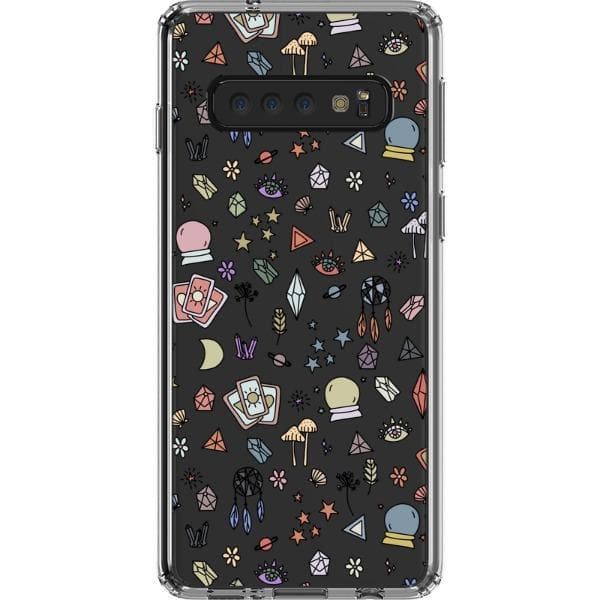 Colorful Mystic Doodles Clear Phone Case