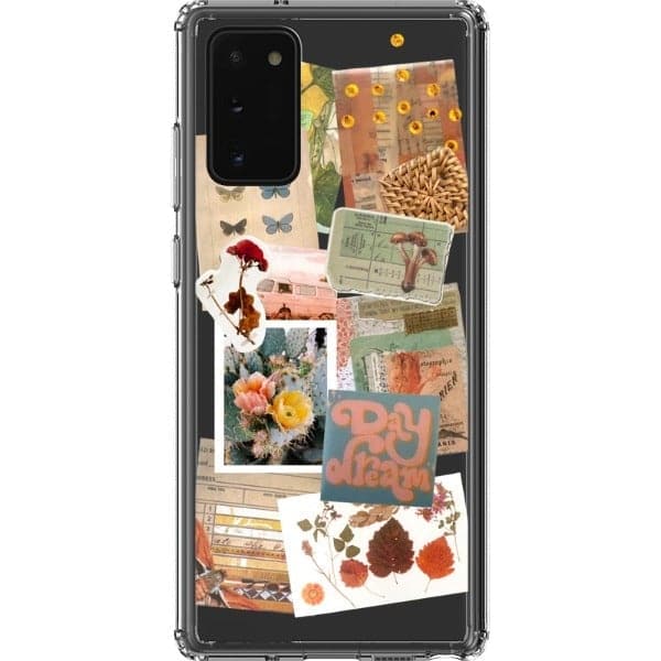 Day Dream Scraps Collage Clear Phone Case