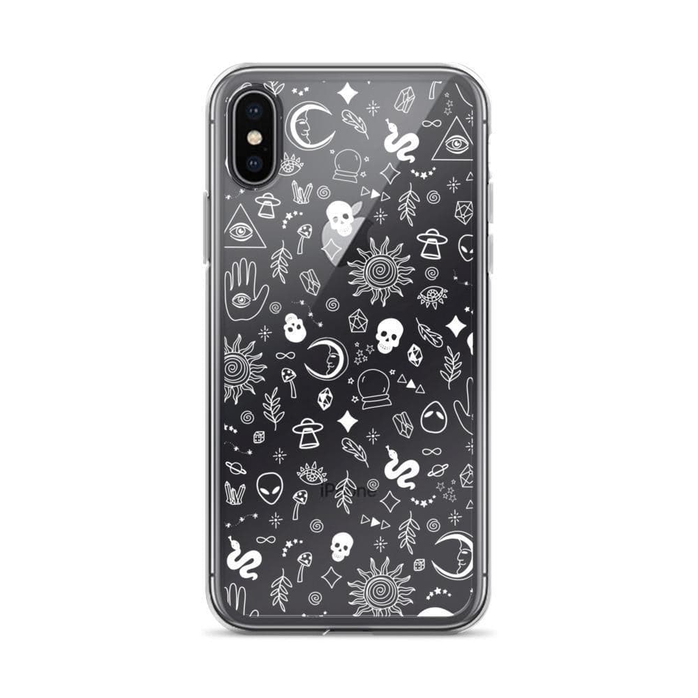 Esoteric Mystic Doodles Clear Phone Case