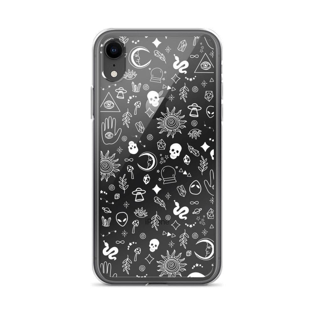 Esoteric Mystic Doodles Clear Phone Case