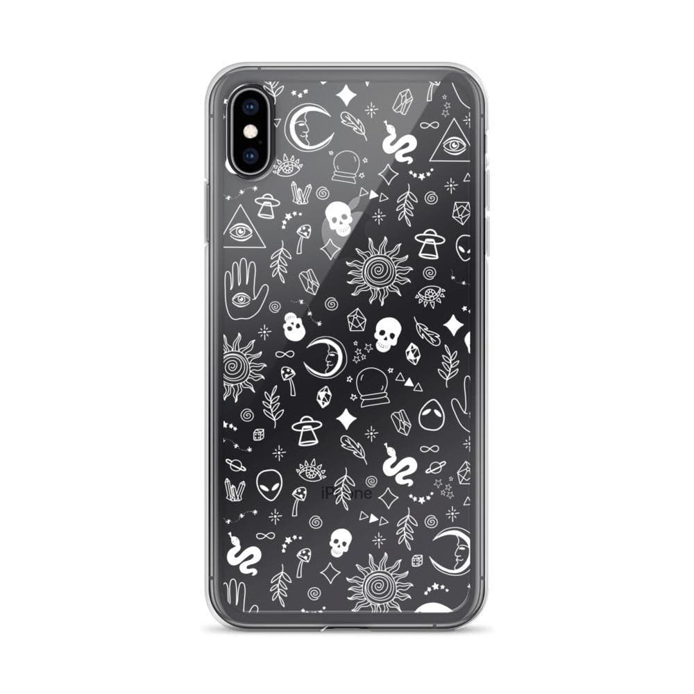 Esoteric Mystic Doodles Clear Phone Case