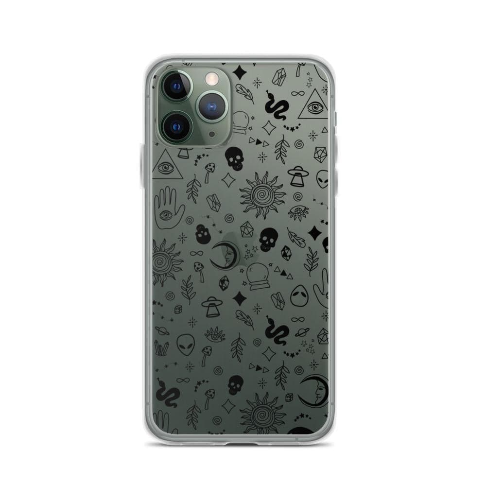 Esoteric Mystic Doodles Clear Phone Case