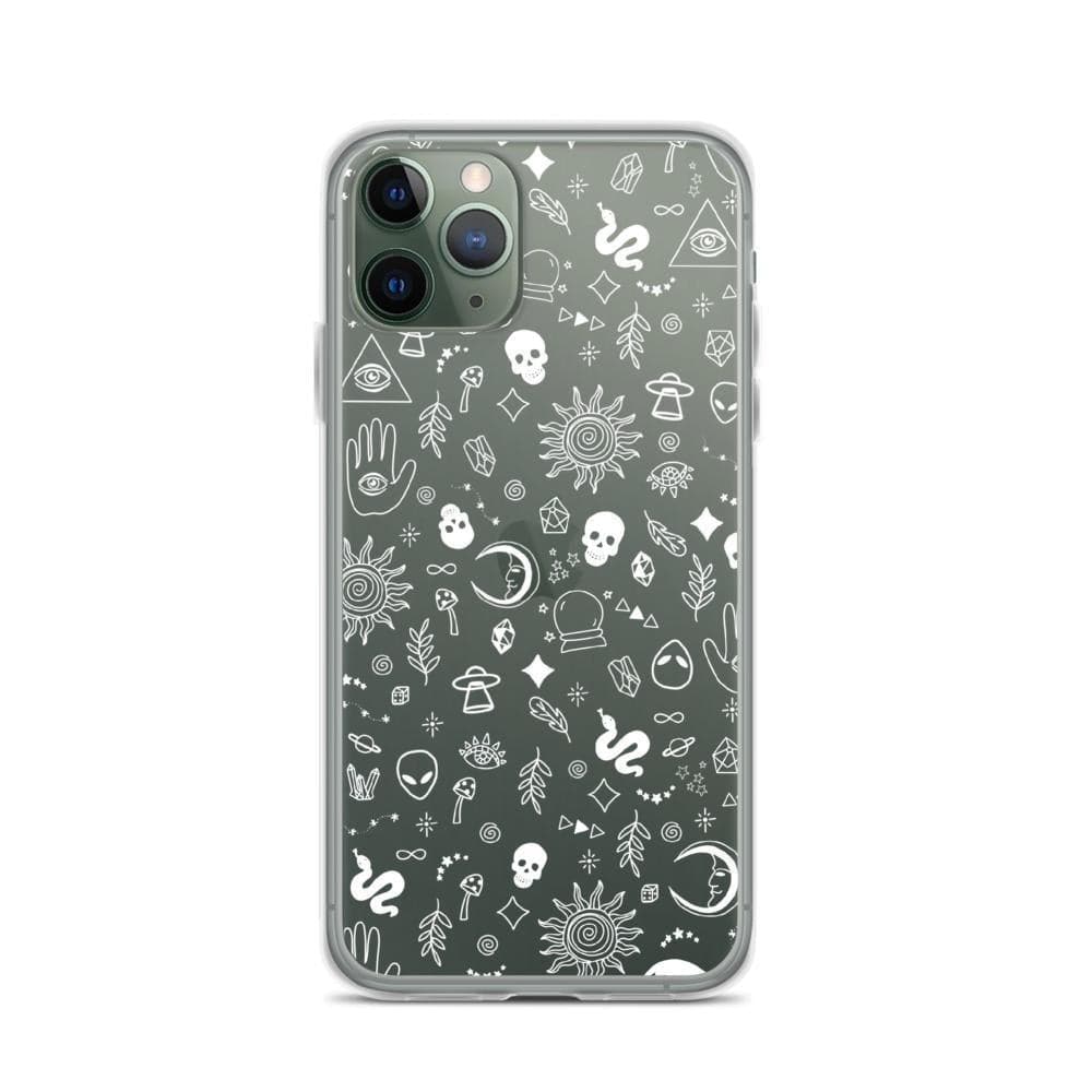 Esoteric Mystic Doodles Clear Phone Case