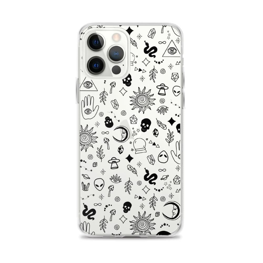 Esoteric Mystic Doodles Clear Phone Case