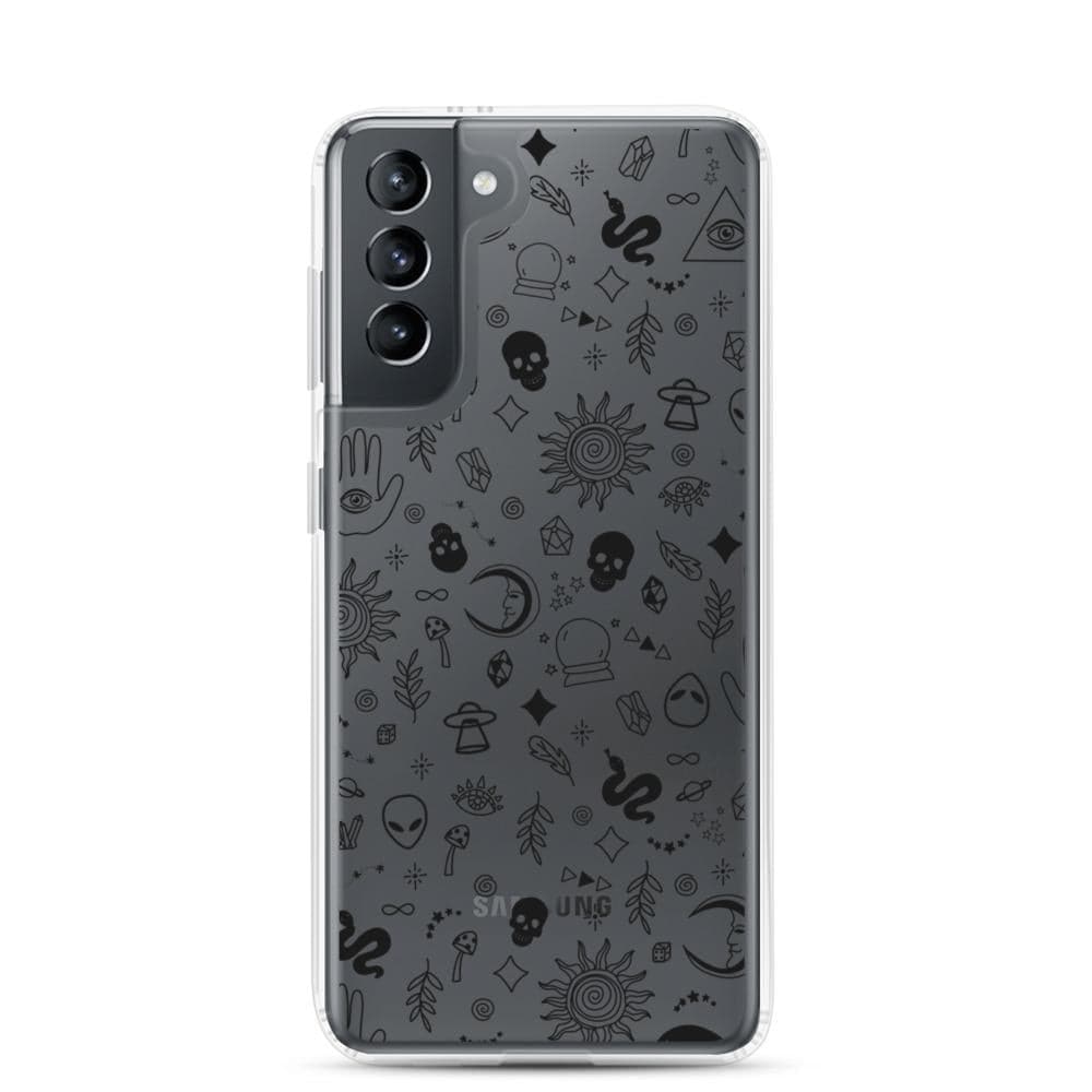 Esoteric Mystic Doodles Clear Phone Case