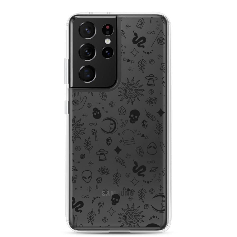 Esoteric Mystic Doodles Clear Phone Case