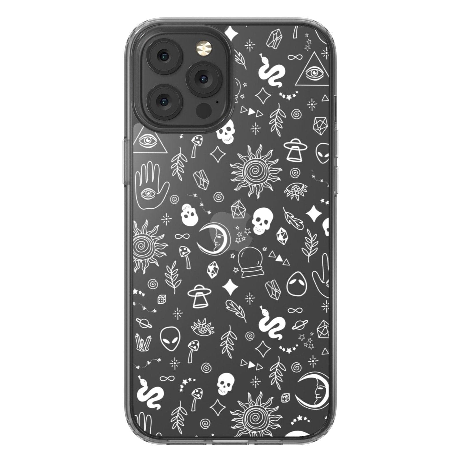 Esoteric Mystic Doodles Clear Phone Case