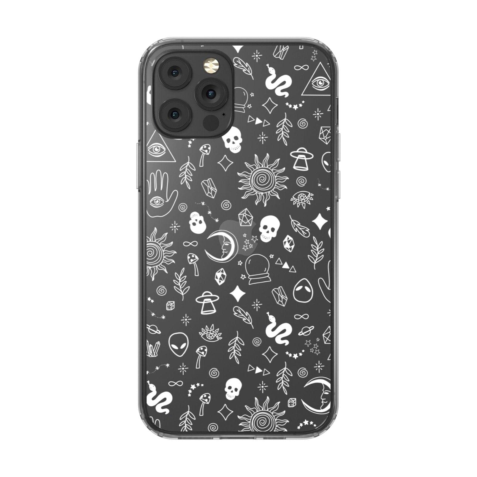 Esoteric Mystic Doodles Clear Phone Case