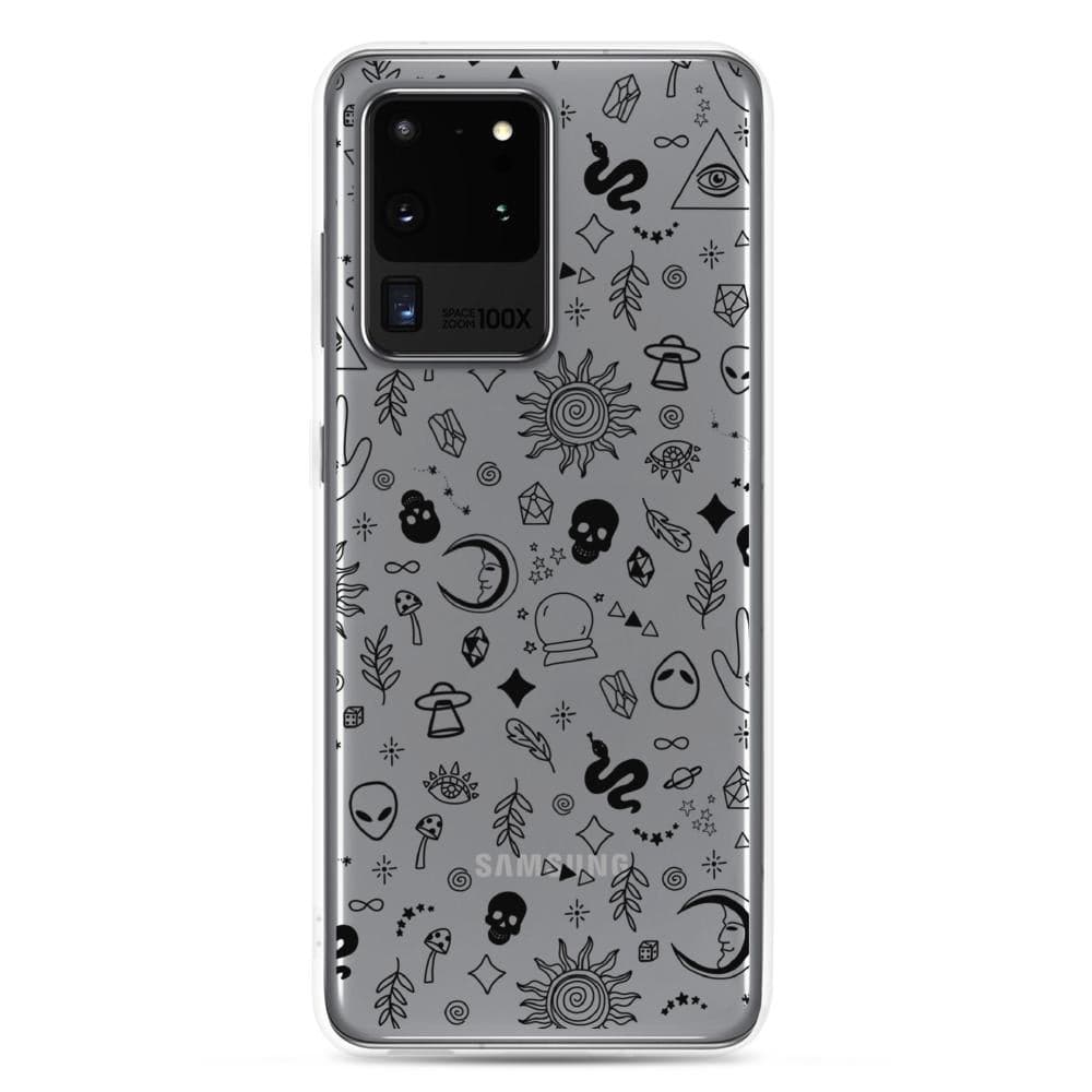Esoteric Mystic Doodles Clear Phone Case