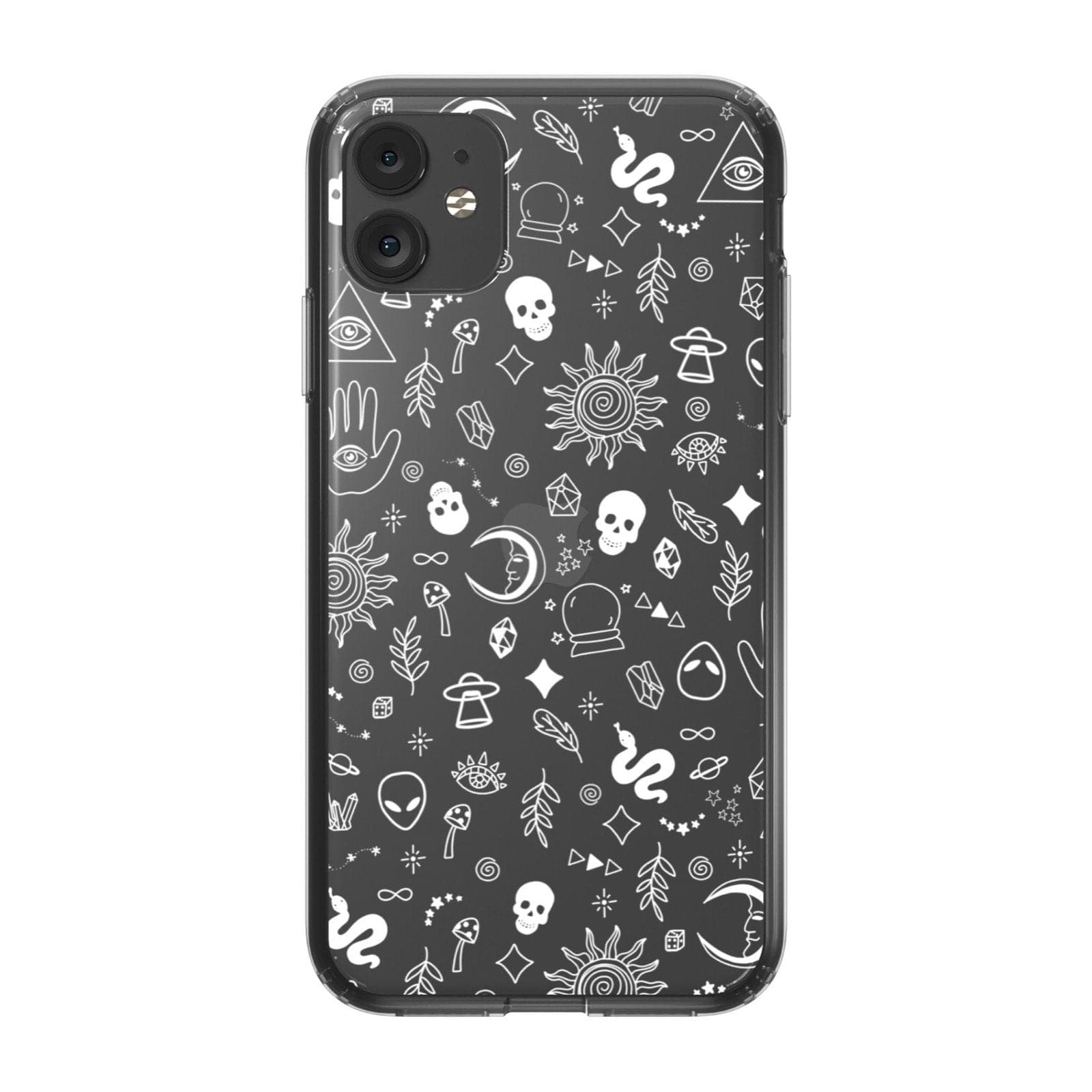 Esoteric Mystic Doodles Clear Phone Case