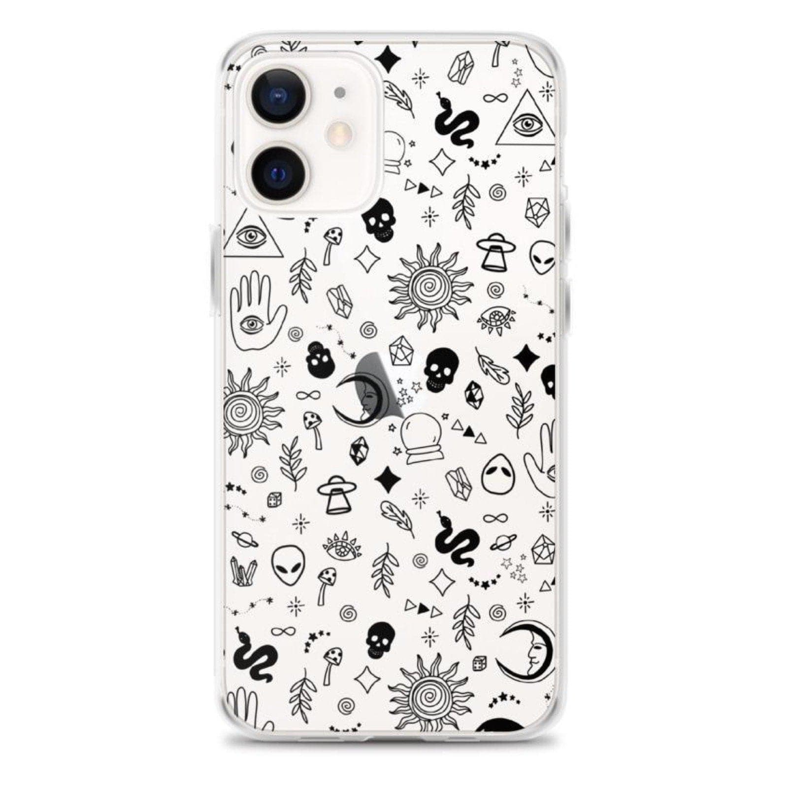 Esoteric Mystic Doodles Clear Phone Case