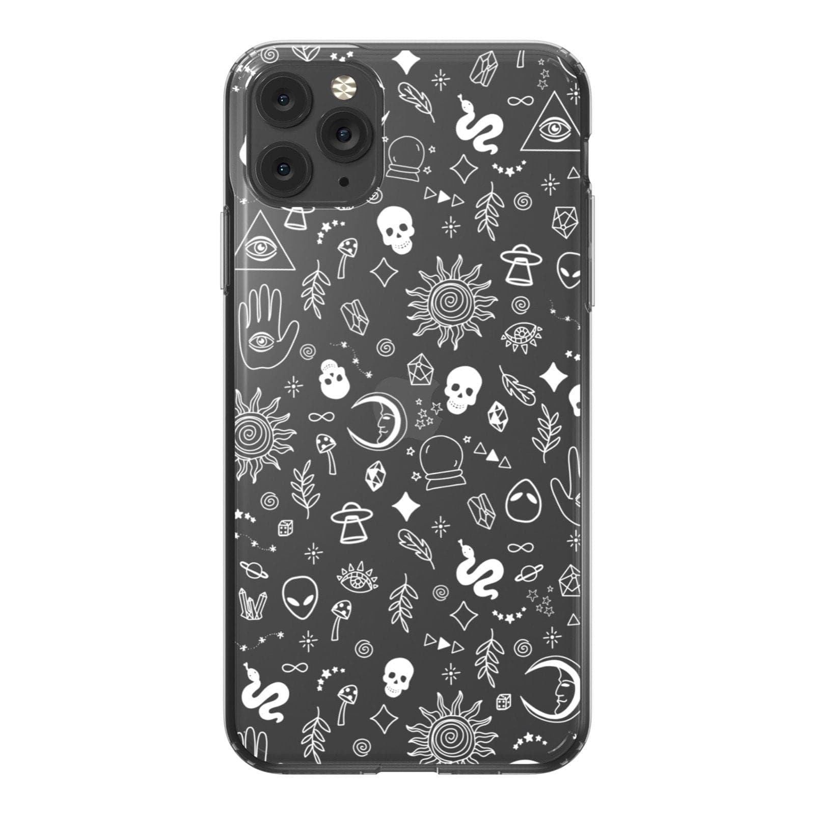 Esoteric Mystic Doodles Clear Phone Case