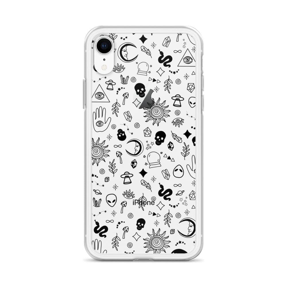 Esoteric Mystic Doodles Clear Phone Case