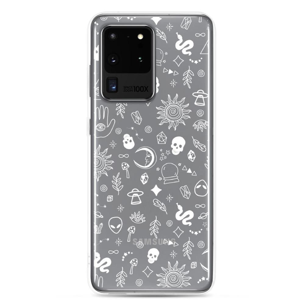 Esoteric Mystic Doodles Clear Phone Case