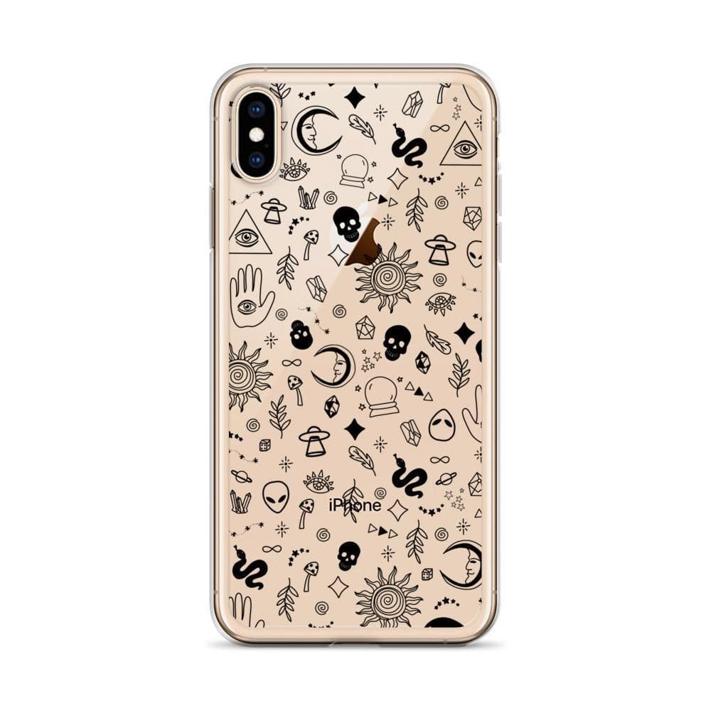 Esoteric Mystic Doodles Clear Phone Case