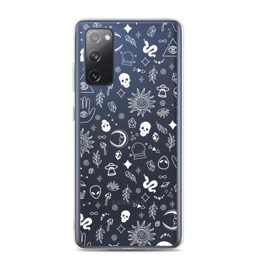 Esoteric Mystic Doodles Clear Phone Case