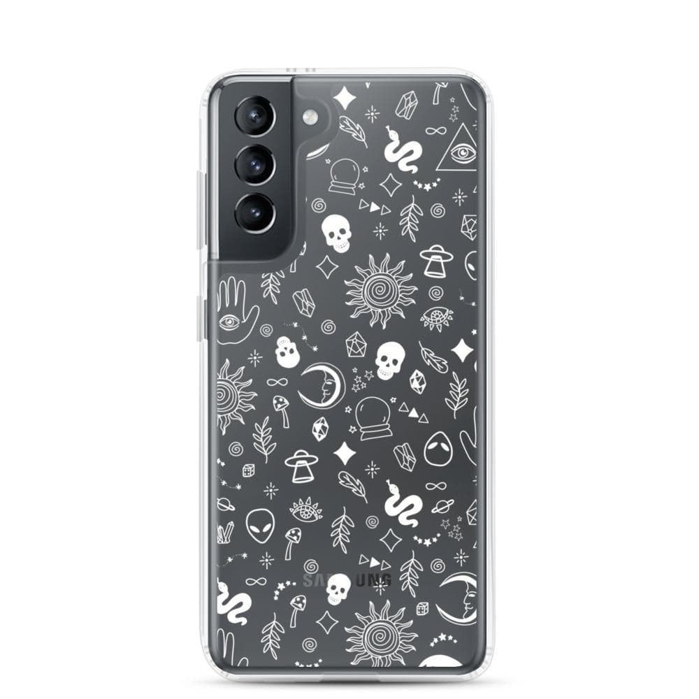 Esoteric Mystic Doodles Clear Phone Case