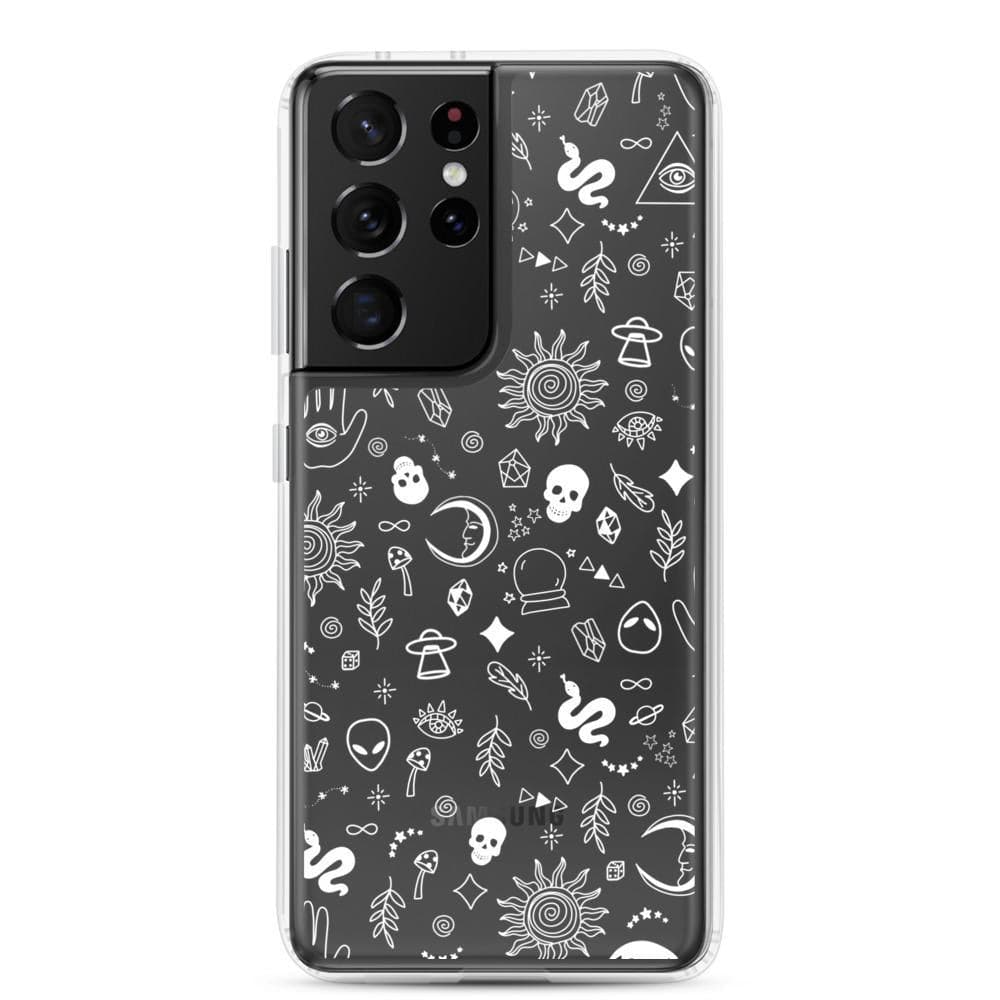 Esoteric Mystic Doodles Clear Phone Case