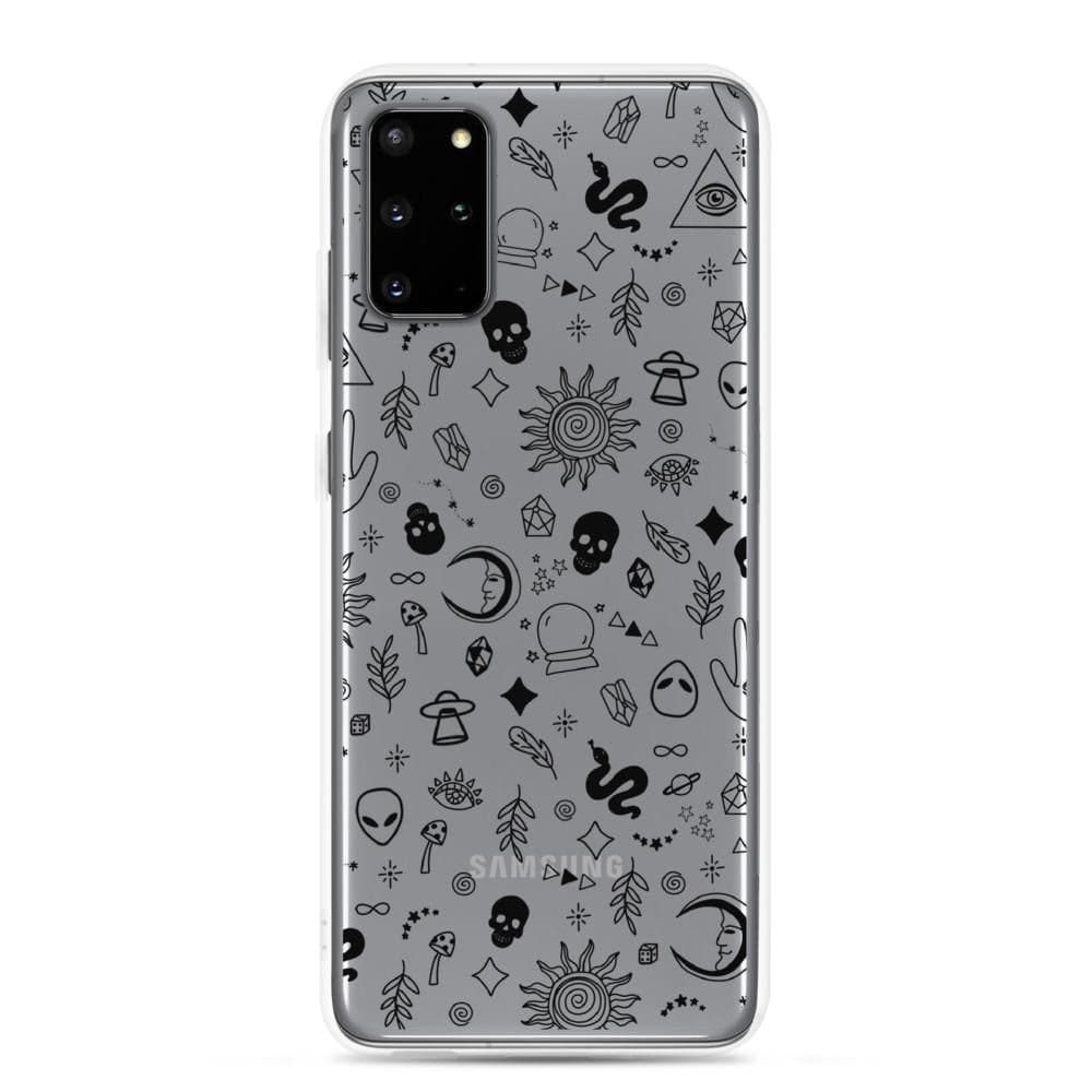 Esoteric Mystic Doodles Clear Phone Case