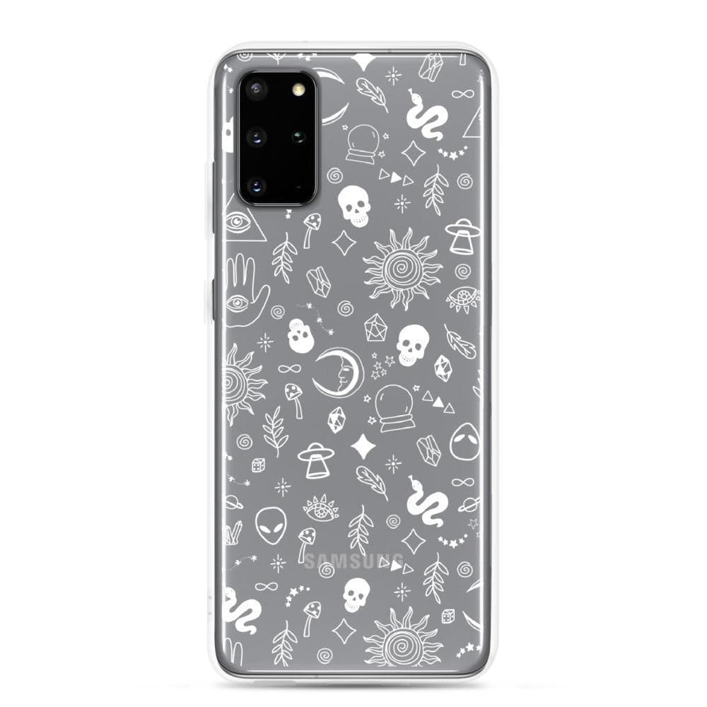 Esoteric Mystic Doodles Clear Phone Case