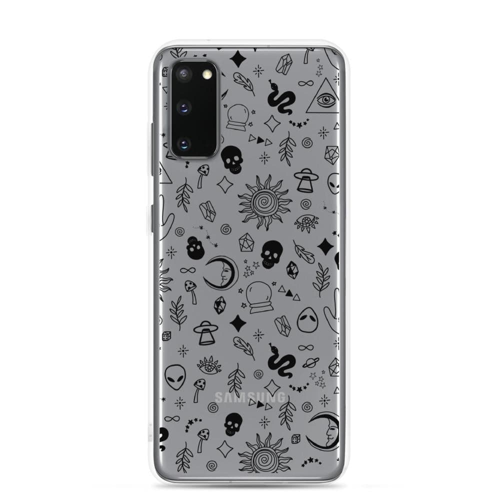 Esoteric Mystic Doodles Clear Phone Case