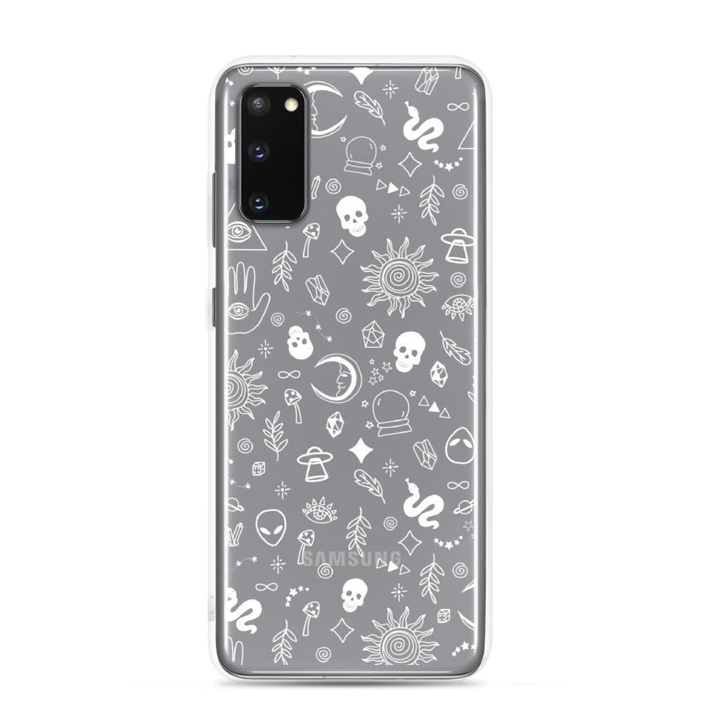 Esoteric Mystic Doodles Clear Phone Case