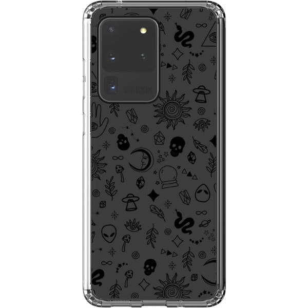 Esoteric Mystic Doodles Clear Phone Case