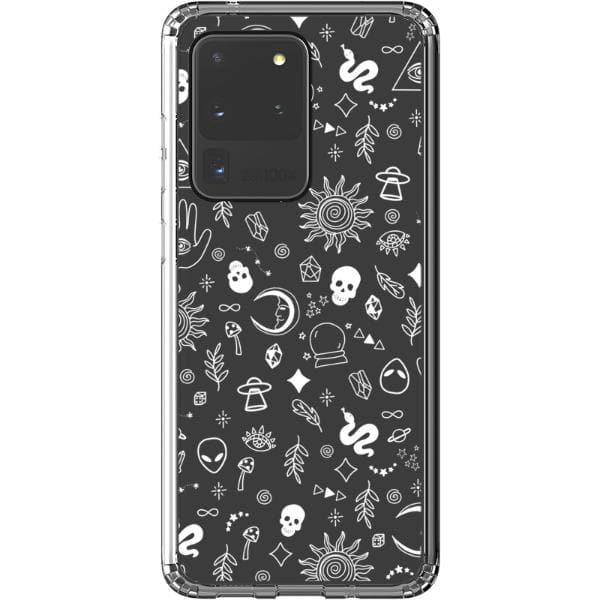 Esoteric Mystic Doodles Clear Phone Case