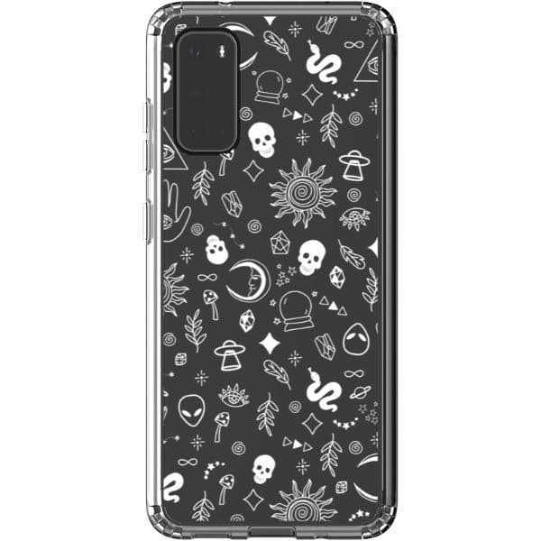 Esoteric Mystic Doodles Clear Phone Case