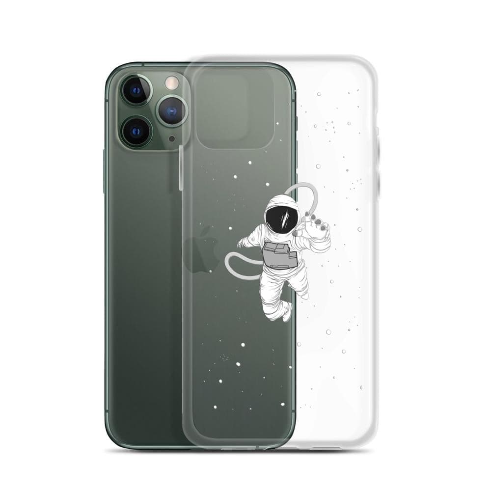 Floating Astronaut Clear Phone Case