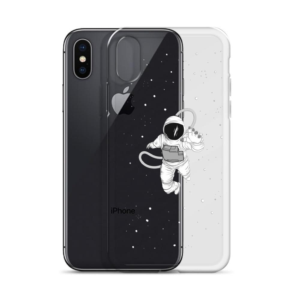 Floating Astronaut Clear Phone Case