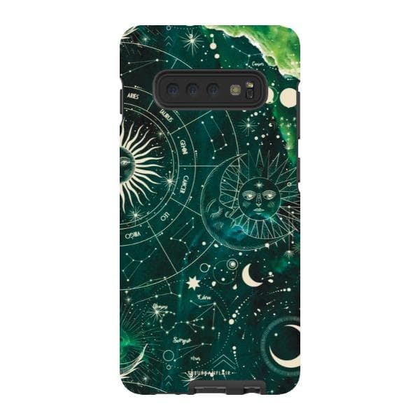 Green Marble Zodiac Tough Phone Case