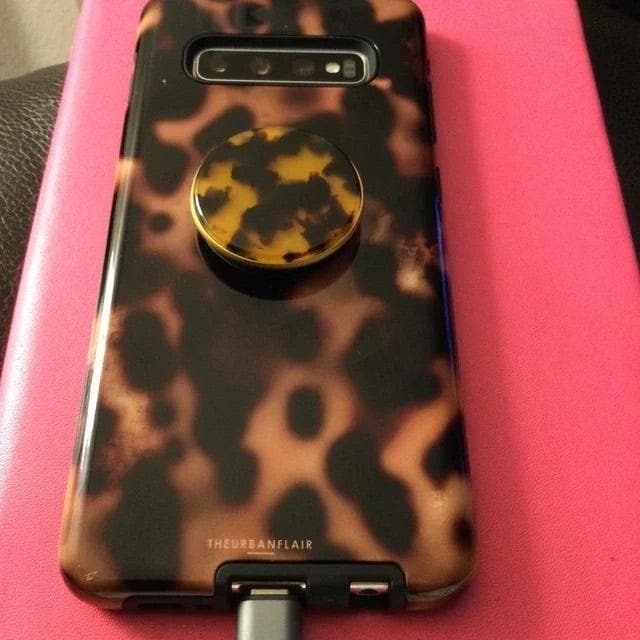 Grunge Tortoise Shell Print Tough Phone Case