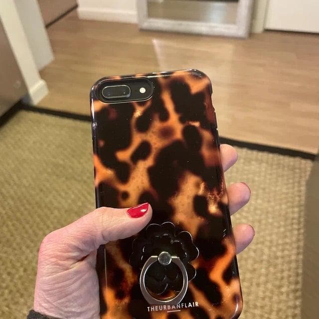 Grunge Tortoise Shell Print Tough Phone Case