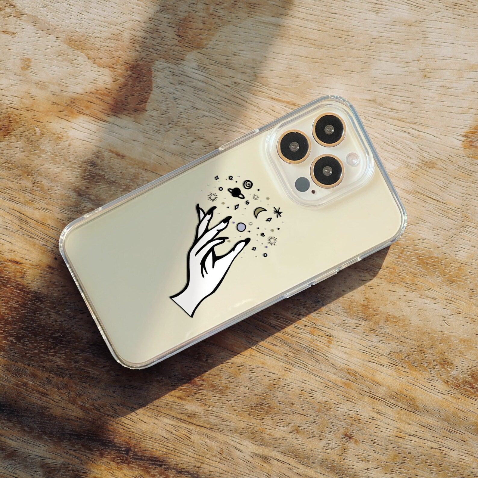 Space Magic Clear Phone Case