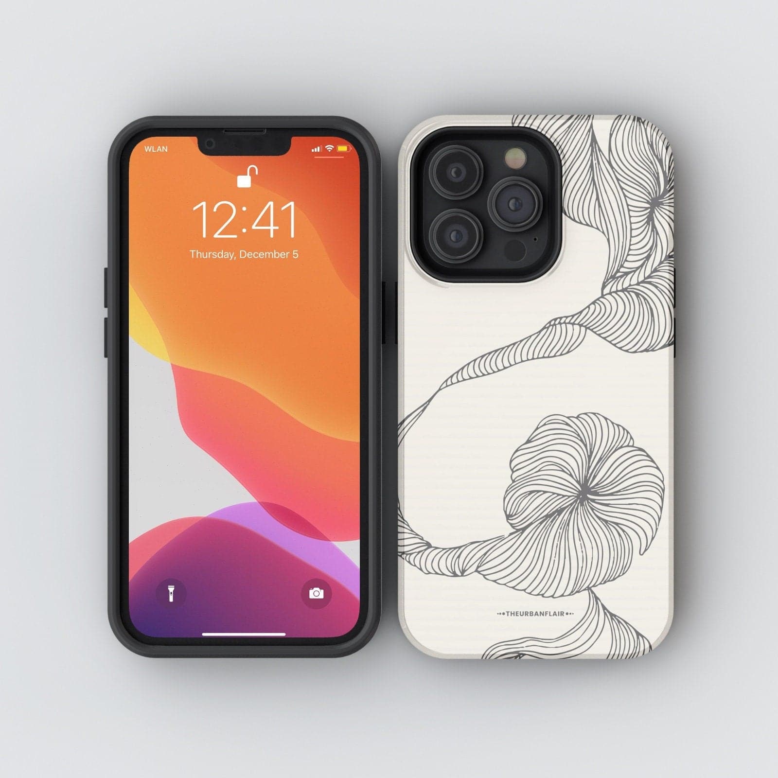 Minimal Line Art Design Tough Phone Case