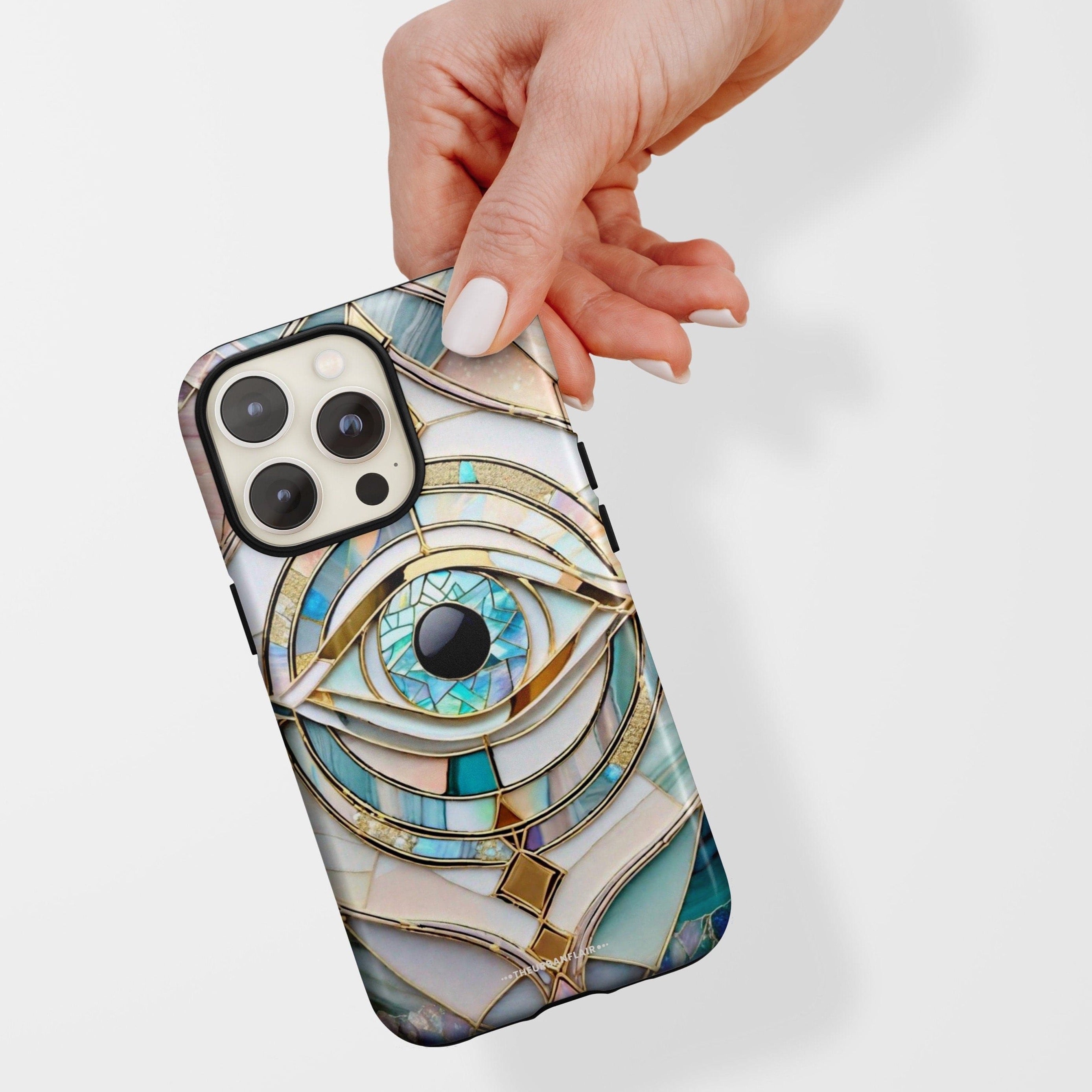 Mystic Eye Stained Glass Illusion Tough Phone Case