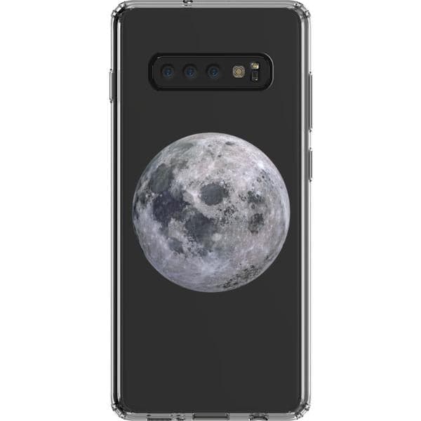 Isolated Moon Clear Phone Case