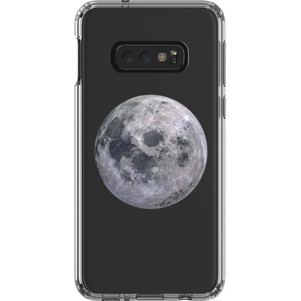 Isolated Moon Clear Phone Case