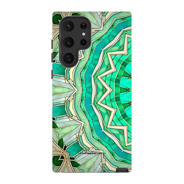 Green Boho Mandala Tough Phone Case