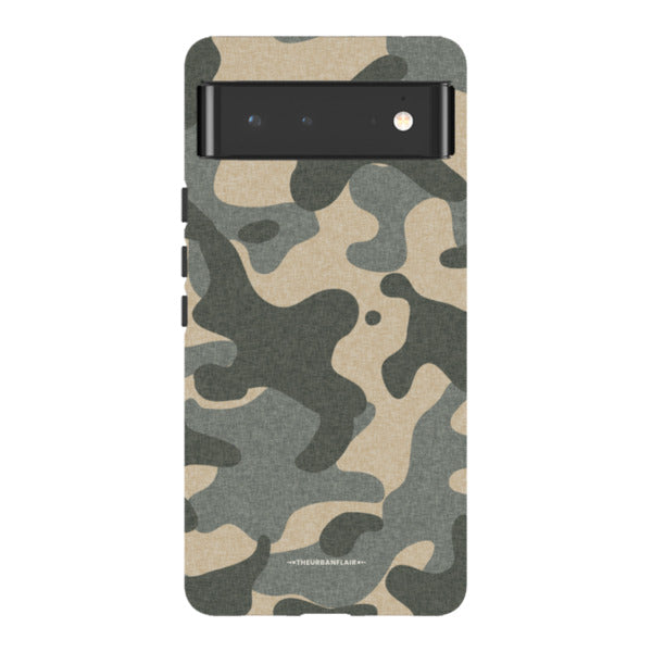 Textured Camo Print Tough Phone Case